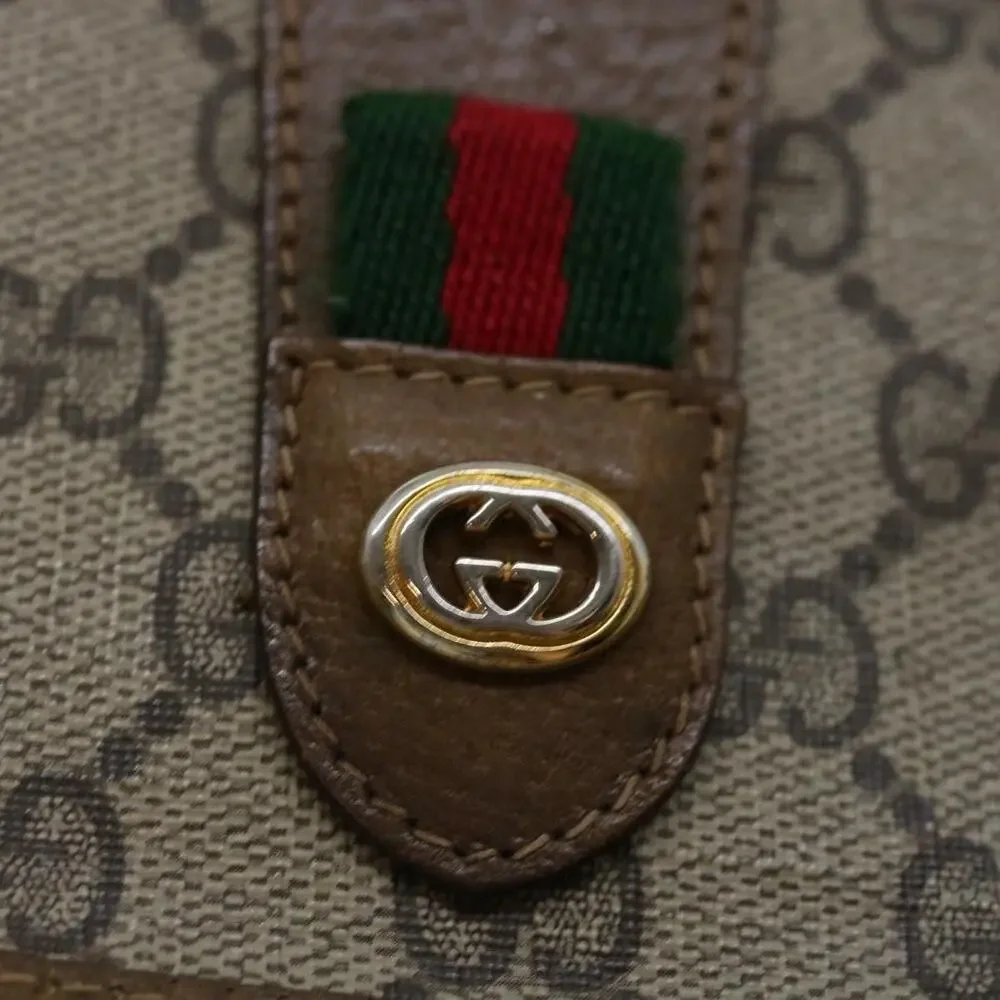 Gucci GG Supreme Web Clutch Bag Beige